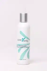 cranberry brightening cleanser by pure vanity spa, face lifts near me, body contouring in Scottsdale, anti-aging and anti-acne light therapy in Scottsdale, pain-free laser hair removal near me