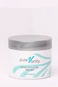micro exfoliating polish by pure vanity spa, face lifts near me, body contouring in Scottsdale, anti-aging and anti-acne light therapy in Scottsdale, pain-free laser hair removal near me, skincare spa in Arizona, pure vanity products