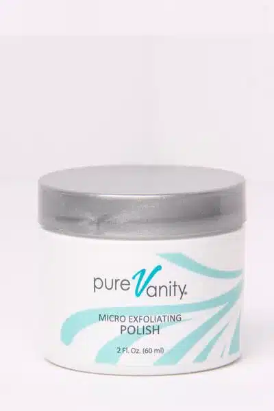 micro exfoliating polish by pure vanity spa, face lifts near me, body contouring in Scottsdale, anti-aging and anti-acne light therapy in Scottsdale, pain-free laser hair removal near me, skincare spa in Arizona, pure vanity products